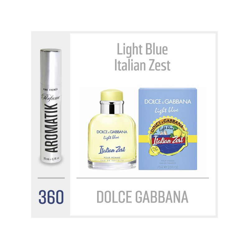 360 - DOLCE GABBANA / Light Blue Italian Zest