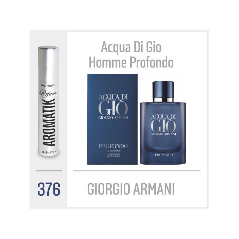 376 - GIORGIO ARMANI - Acqua Di Gio Homme Profondo